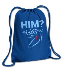 DO YOU KNOW HIM Cinch Bag - Back - Crown Print